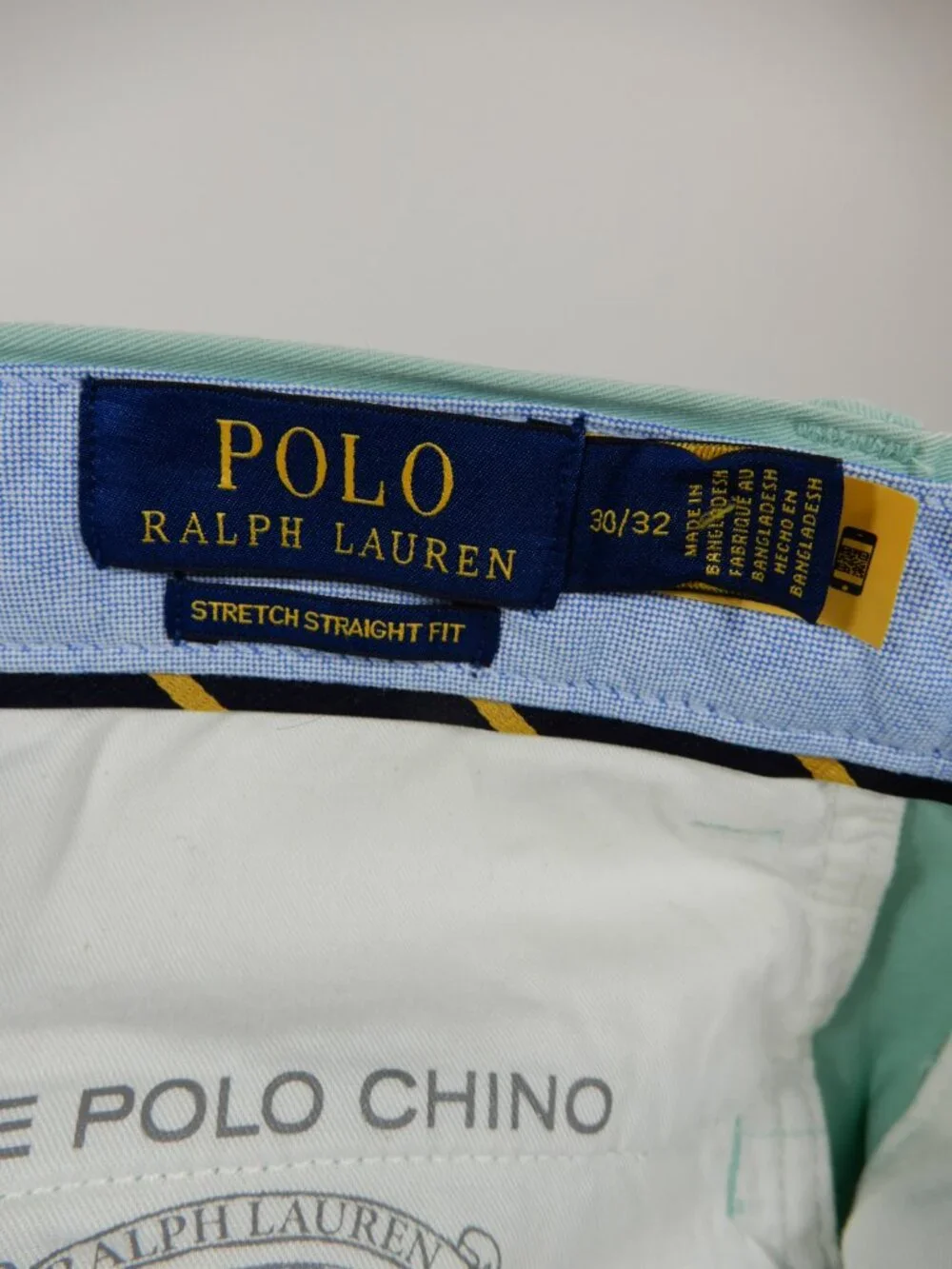 POLO Ralph Lauren Stretch Straight Fit Chino Pants Size 30 X 32 Marlin Fish NEW